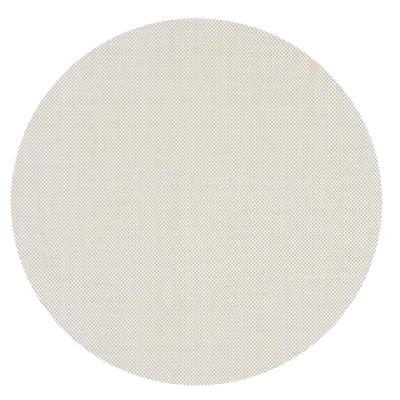 Abbildung von Teppich Mistra robuster Outdoor Teppich, modernes Design, Wetterfest &amp; UV beständig, für Balkon, Terrasse und Wintergarten aber auch Küche oder Esszimmer geeignet, flachgewebt, Creme, 160 x cm Rund, the carpet, Rund