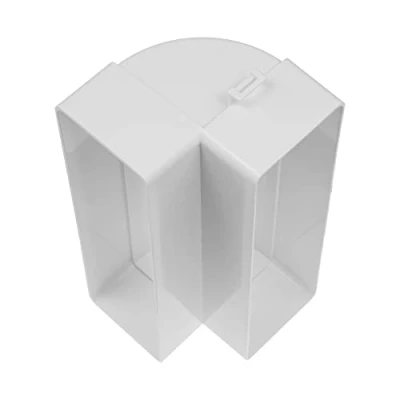 Abbildung von Vent Systems 204 x 60 mm rechteckiger 90 Kanalverbinder vertikaler Rohreinlass, Auslasskupplung Heizung, Kühlung, Lüftungsanschluss HVAC System Kanaladapter