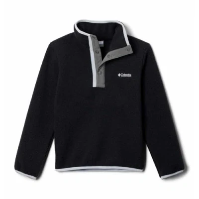 Abbildung von Columbia Helvetia II HALF SNAP Unisex Fleecepullover für Kinder, Größe: 104/116, Black/city grey