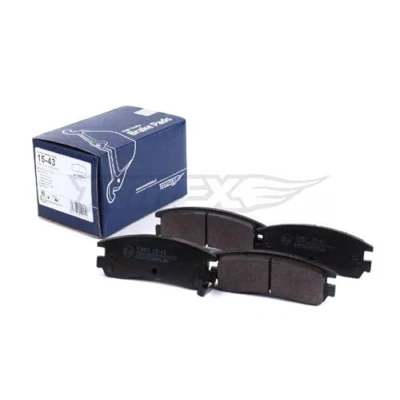 Abbildung von TOMEX brakes TX 15 43 Bremsbelagsatz Hinterachse mit akustischer Verschleißwarnung CHEVROLET: Trans Sport, Alero Limousine, CADILLAC: Seville V