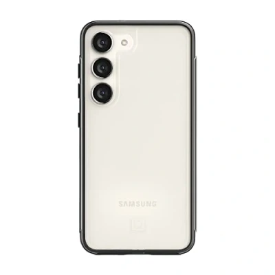 Abbildung von Incipio Organicore Clear Series Schutzhülle für Samsung Galaxy S23, 100% Zertifiziert, kompostierbar, 4,3 m Fallschutz, Anthrazit/Transparent (SA 2050 CHLC)