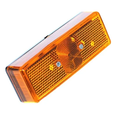 Abbildung von Old Harvest 2er SET Seitenmarkierung Leuchte Begrenzungleuchten Orange Gelb Markierung W5W T10 Anhänger Kasten Transporter LKW 12V 24V Neu