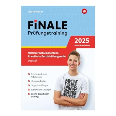 Abbildung von FiNALE Prüfungstraining Mittlerer Schulabschluss, Fachoberschulreife, Erweiterte Berufsbildungsreife Berlin und Brandenburg: Deutsch 2025 Arbeitsbuch mit Lösungsheft