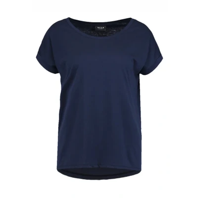 Abbildung von VILA Vidreamers PURE Sunoos Tshirt basic, Damen, Größe: Large, Total eclipse