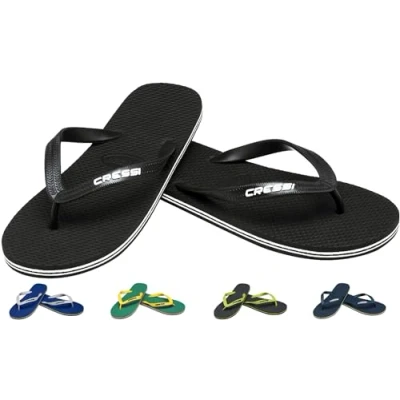 Abbildung von Cressi Herren Beach Flip Flops&#039; Zehensandale, Grün/Gelb, 41/42
