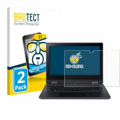 Abbildung von BROTECT (2 Stück Schutzfolie für Acer TravelMate Spin B3 Displayschutz Folie Ultra Klar