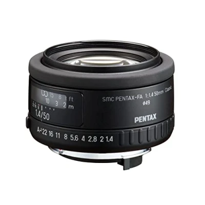 Abbildung von smc PENTAX FA 50mmF1.4 Classic, Standardobjektiv zur Verwendung mit Spiegelreflexkameras K Mount Anschluss