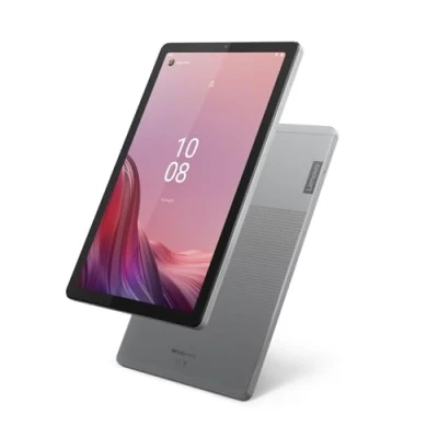 Abbildung von Lenovo Tab M9 Tablet, 9 Zoll HD, MediaTek Helio G80, 3 GB RAM, 32 erweiterbar auf 2 TB, Lautsprecher, WLAN + Bluetooth 5.1, Android 12 Hülle und Film, Grau