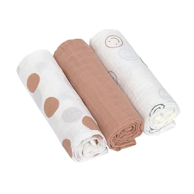 Abbildung von Lässig 3 PACK Unisex Babydecke Beige für Kinder, Größe: One Size,