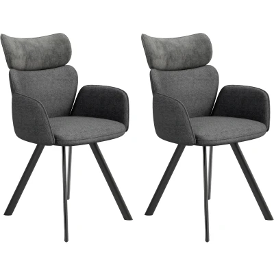 Abbildung von byLIVING Esszimmerstuhl &quot;Texas 2er Set&quot;, (Set), 2 St., Webstoff Samt Vintage, 180 Grad drehbar mit Rücklauffunktion, und Vintage