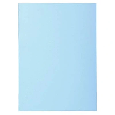 Abbildung von Exacompta 850106E 100er Pack Aktenteckel SUPER. Aus extra starkem Karton für DIN A4 in Pastellfarben PEFC™ zertifiziert hellblau Hefter ideal das Büro und Schule die mobile Organisation