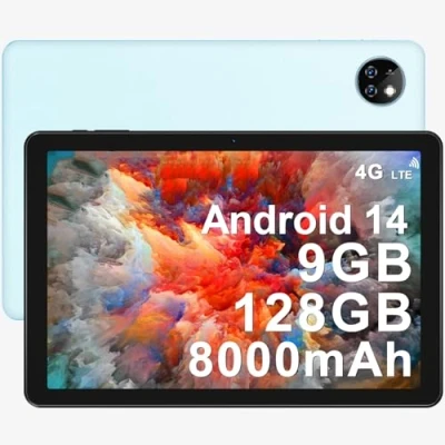 Abbildung von DOOGEE T10W Android 14 Tablet 10 Zoll, 9GB RAM+128GB ROM(TF 1TB),Tablet LTE, 8000mAh, 4G LTE Dual SIM/OTG/TÜV SÜD/GPS//Widevine L1/5MP Kamera, Telefonanruf Funktionalität