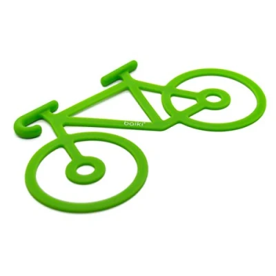 Abbildung von baiki Fahrrad Universal Spanngummi, Handy Taschenlampe Jacke Werkzeug Halterung. Silikonband, extra stark Gepäckspanner, Expander, Gummiband (Grün_)
