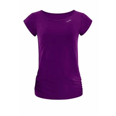 Abbildung von Winshape Functional Light AND SOFT Tshirt basic, Damen, Größe: XXL, Dark plum