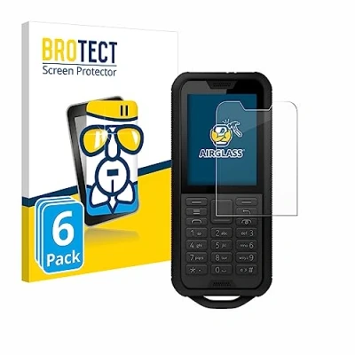 Abbildung von BROTECT Schutzglas für Nokia 800 Tough (6 Stück) Schutzfolie Panzer Folie Glas [Extrem Kratzfest 9H, Anti Fingerprint, Ultra Transparent]