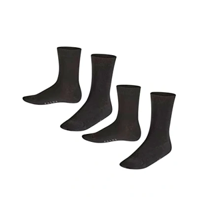 Abbildung von FALKE Unisex Kinder Socken Happy 2 Pack K SO Baumwolle einfarbig Paar, Mehrfarbig (Sortiment 0010), 39 42