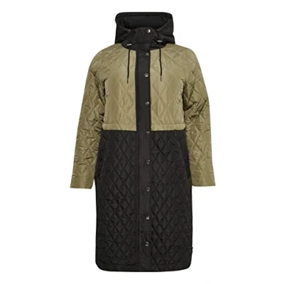 Abbildung von Kaffe Curve Damen Kclio Quilted Coat Jacke, Black Deep, 40