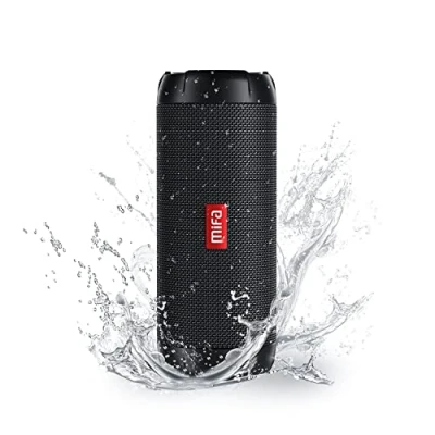 Abbildung von MIFA WildRod Bluetooth Lautsprecher mit 5.3, IP67 wasserdicht &amp; staubdicht, 30W Wiedergabeleistung, 12H Akku, USB C Ladeschluss und Mikro SD Musikspielen, RGB Licht