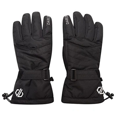 Abbildung von Dare 2b Damen Acute Waterproof Breathable Padded Ski and Snowboard Glove with Warm Scrim Lining Handschuhe Kinder, Schwarz, S