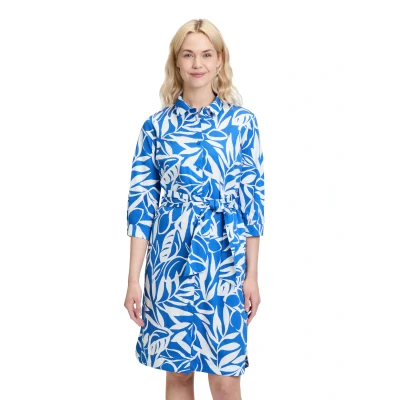 Abbildung von Betty Barclay MIT Knopfleiste Blusenkleid, Damen, Größe: 36, Blau weiß