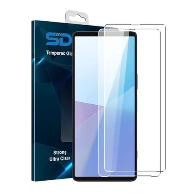 Abbildung von SDTEK *2 Pack Schutzglas für Sony Xperia 10 VI Glasfolie Hartglas Tempered Glass Screen Protector Schutzfolie Displayschutzglas