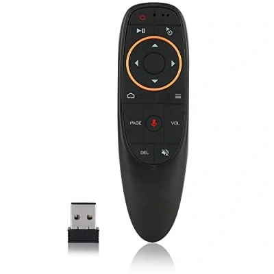Abbildung von Leyf M6 Air Maus Mini Gesten Fernbedienung, Wireless Voice, Tastatur mit 6 Axis Gyroskop für, Android TV Box, Smart TV, PC, Laptop