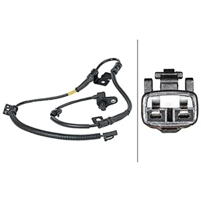 Abbildung von HELLA 6PU 012 679 851 ABS Sensor mit Halter aktiver 2 910 12 KIA: cee‘d I Schrägheck, Kombi