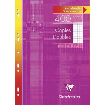 Abbildung von 10 x Clairefontaine Kanzleipapier A4 kariert gelocht 200 Blatt