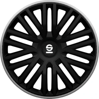 Abbildung von SPARCO Bergamo SPC1585BKGR Radblenden 15Zoll schwarz, grau