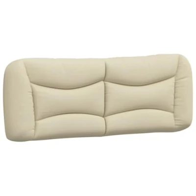 Abbildung von vidaXL Kopfteil Kissen Creme 120 cm Stoff