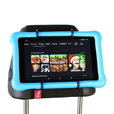 Abbildung von Hikig Tablet Halterung Auto, Universal Auto Kopfstütze KFZ Kopfstützen für iPad 1 10 Gen, mini/Air, Pro 9.7/10.2/10.5/11, Samsung Galaxy Tab und mit 7 11 Zoll