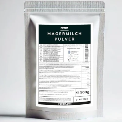 Abbildung von Magermilchpulver Bio Milchpulver Aus Reiner Frisch Milch Hergestellt 500g von Foozia