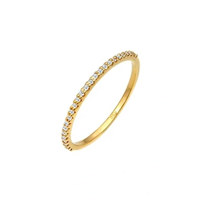 Abbildung von Elli DIAMONDS Diamantring Geo Microsetting Diamant (0.125 ct) 585 Gelbgold