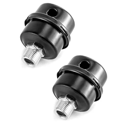 Abbildung von QWORK® 2 Stück Kompressor Schalldämpfer Filter , Metall Luftkompressor Luftfilter 1/2&quot; PT 20mm