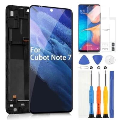 Abbildung von ARSSLY Bildschirm für Cubot Note 7/J8 LCD Display Touchscreen Digitazer Montage Ersatz mit Werkzeugen (Schwarz Rahmen)