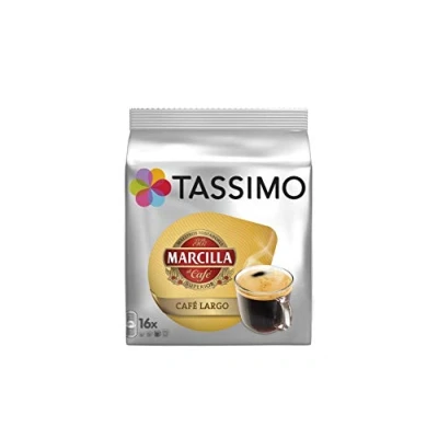 Abbildung von Tassimo Marcilla Café Largo, Kaffee, Kaffeekapsel, Gemahlener Röstkaffee, 16 T Discs