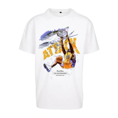 Abbildung von Upscale by Mister Tee Attack Player Tshirt print, Herren, Größe: Large, White