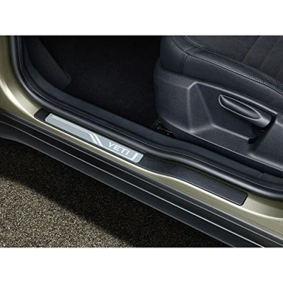 Abbildung von Skoda 5L0071303 Edelstahl Einstiegsleisten 4X Leisten Einstiege v+h Türschweller mit YETI Schriftzug