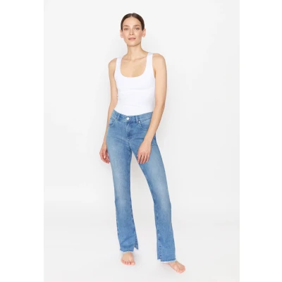 Abbildung von ANGELS Bootcut Jeans &quot;LENI SLIT FRINGE&quot;