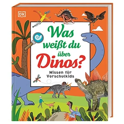 Abbildung von Wissen für Vorschulkids. Was weißt du über Dinos?: Erstes großes Dino Sachbuch mit Fotos und Lesebändchen