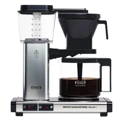 Abbildung von Moccamaster Filterkaffeemaschine &quot;KBG Select polished silver&quot;, 1,25 l Kaffeekanne, Papierfilter, 1x4