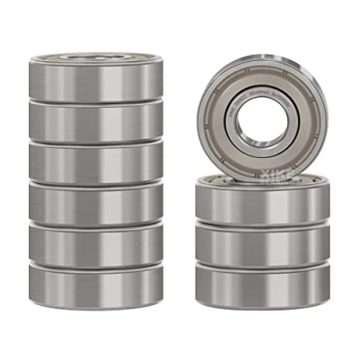 Abbildung von XiKe 10 Stück 696ZZ Mini Kugellager 6x15x5mm Chromstahl und Vorgeschmiert, 696 2Z Rillenkugellager mit Doppelter Metalldichtung.