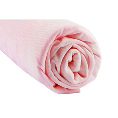 Abbildung von Spannbettlaken, 90 x 140 cm, für Kinderbett, mitwachsend, Juniorbett, dehnbar, Bambus, hypoallergen, Rosa, gesunder Schlaf, Marke Easy dor, Öko Tex zertifiziert, Qualität hergestellt in