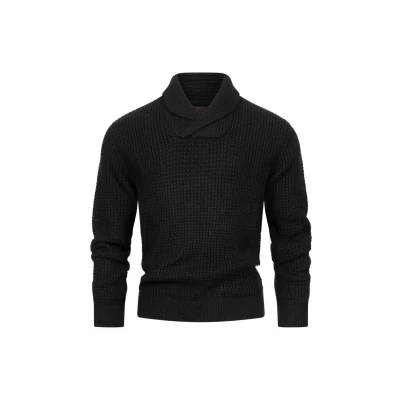 Abbildung von Indicode Jeans Brockly Strickpullover, Herren, Größe: Small, Black