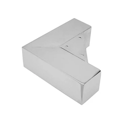 Abbildung von SO TECH® Möbelfuß Juliett Chrom 150 x 56,3 mm Schrankfuß Polsterfuß