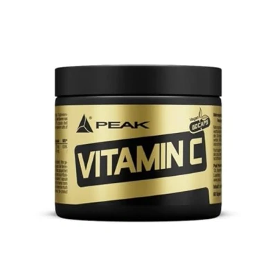 Abbildung von PEAK Vitamin C 60 Kapseln I hochdosiert mit Traubenkernextrakt (OPC) Energiestoffwechsel Leistungsfähigkeit Stoffwechsel vegan glutenfrei 65 g