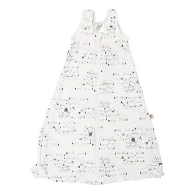 Abbildung von Ergobaby Baby Schlafsack Sommer mit Füßen Gurtschlitz 18 36 Monate 0.5 TOG Baumwolle, Sommerschlafsack On The Move Sheep