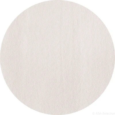 Abbildung von ASA Tischset rund Lederoptik weiss 38 cm