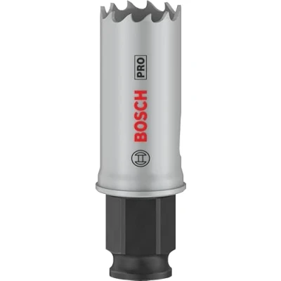 Abbildung von Bosch 1x PRO Multi Material Power Change Plus Lochsäge (für Weichholz, Trockenbauwand, Ø 22 mm, Professional Zubehör Bohrmaschine/Schrauber)