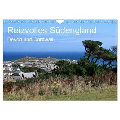 Abbildung von Reizvolles Südengland Devon und Cornwall (Wandkalender 2025 DIN A4 quer), CALVENDO Monatskalender